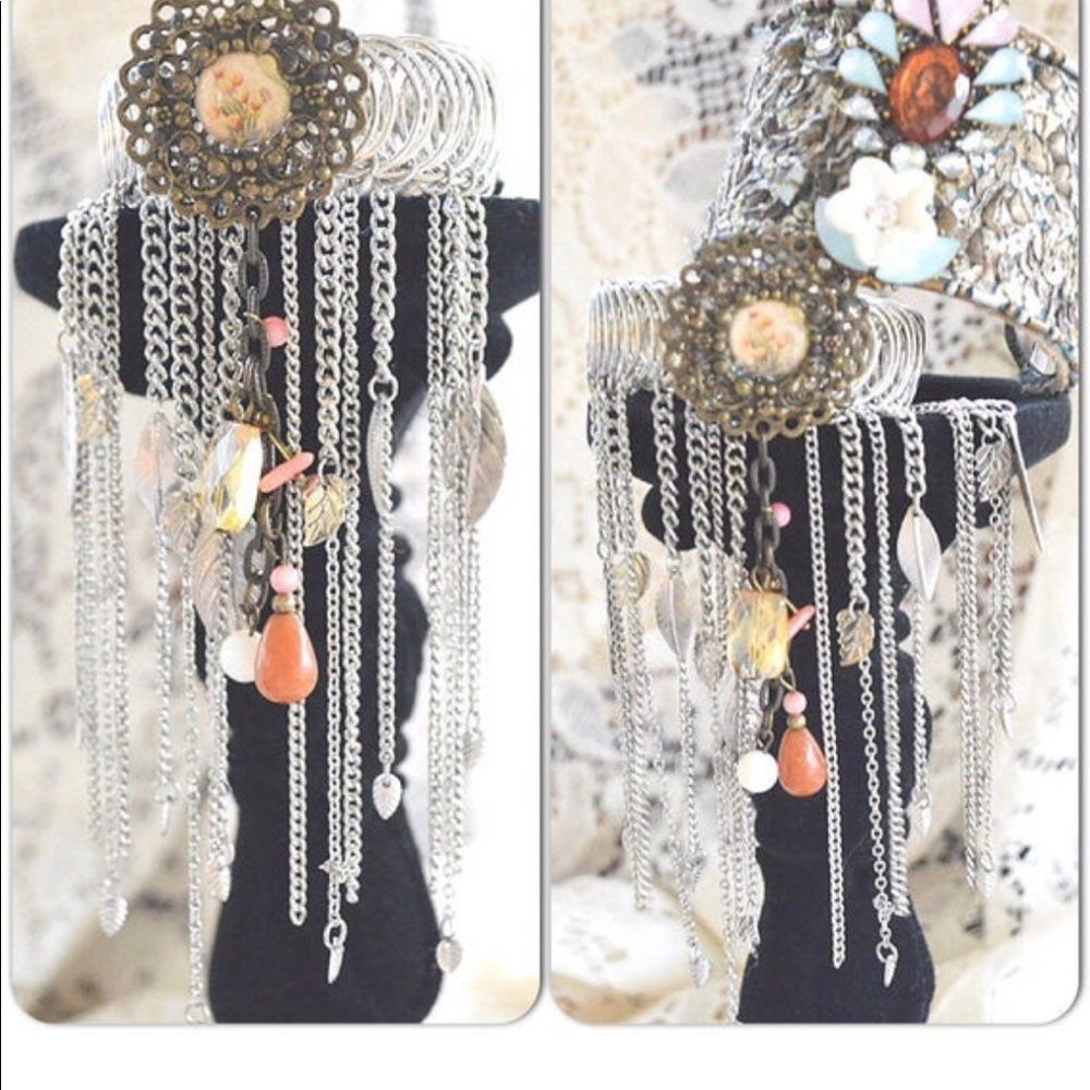 Gypsy spell arm cuff, gypsy bracelet, boho jewelry